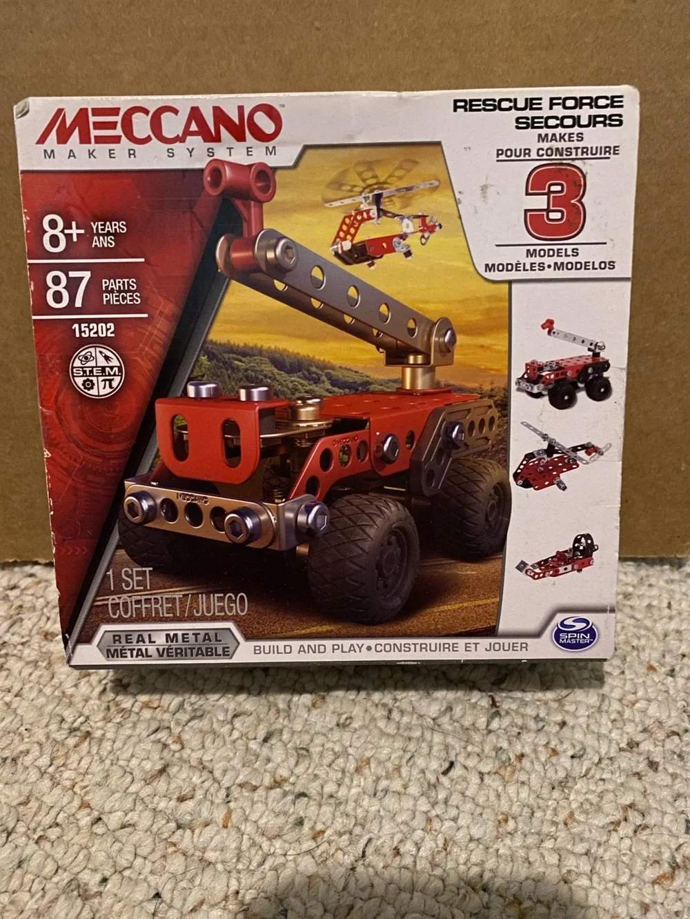 Mecca Rescue Force Secours 3 Real Metal Model Metal Construction Set 15202